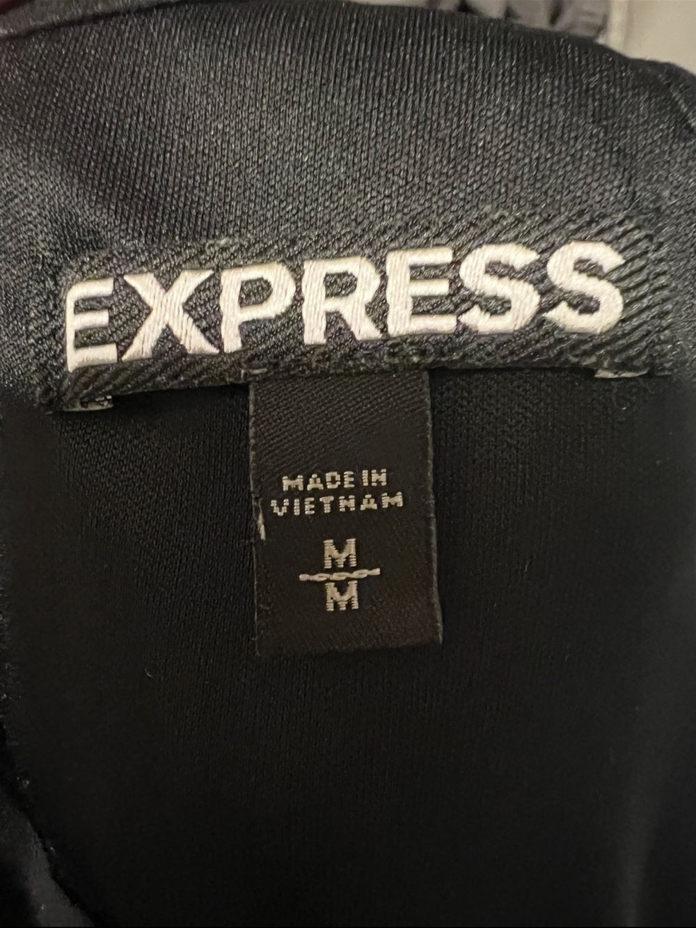 Express Black Pleated Halter Top with Side Neck Tie- Size Medium - Picture 4 of 9